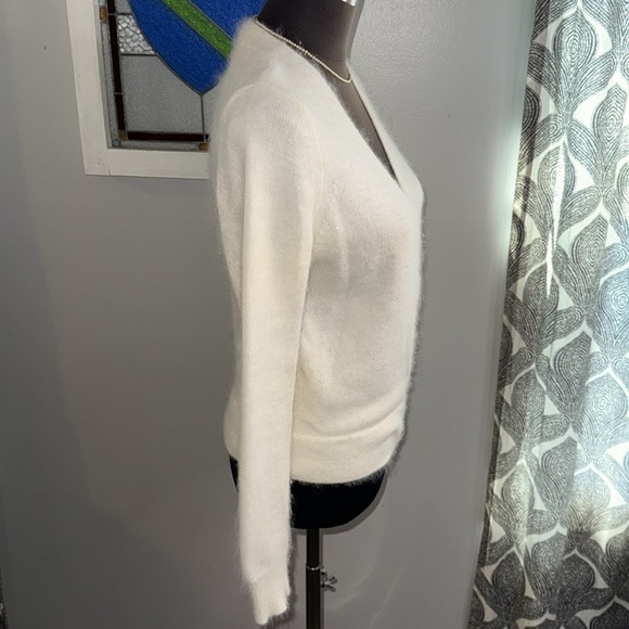 The Limited Y2K Angora Blend Wrap Style Sweater with Subtle Sparkle SZ Medium - Picture 6 of 7